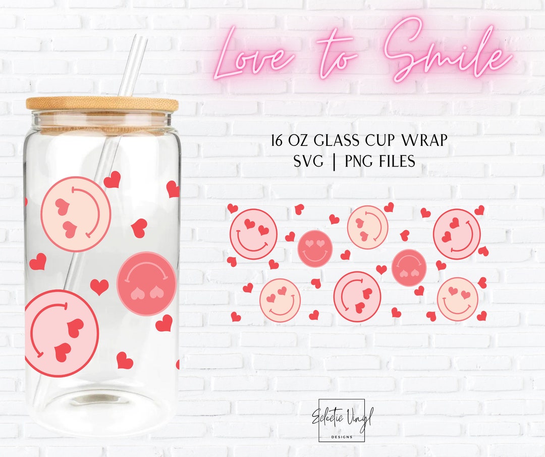 16 Oz Libbey Glass Can Wrap SVG PNG Sublimation Tumbler Files ...