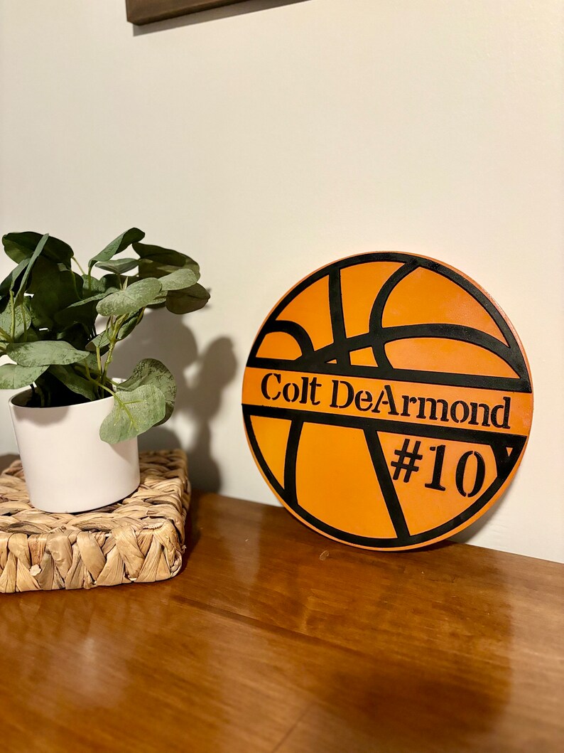 Custom Sports Sign, Basketball Decor, Kids Sign, Basketbal Team Sign, Basketball Gift, Baseball