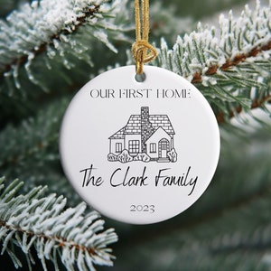 Christmas in Our New Home Ornament, New Apartment, New Home Christmas Ornament, Christmas Keepsake, New Address , Housewarming Party Gift