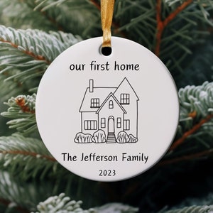 Christmas in Our New Home Ornament, New Apartment, New Home Christmas Ornament, Christmas Keepsake, New Address , Housewarming Party Gift