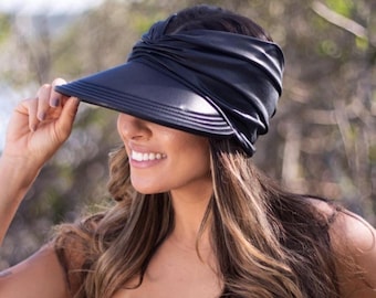Ponytail Visor Hat, UV Protection Beach Sun Hat, Made in Brazil