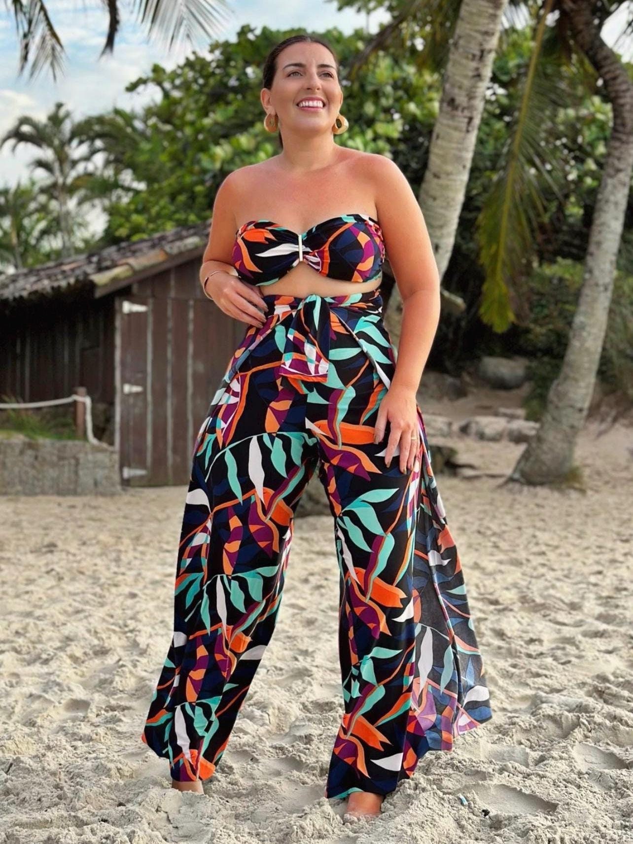Wrap Pants Set - Etsy