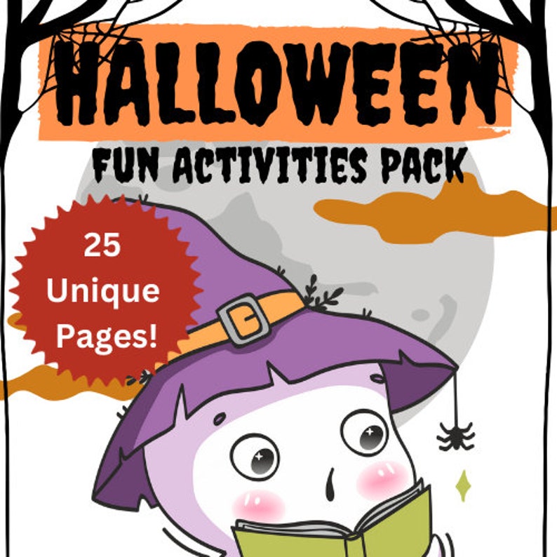 Halloween Printable Activity Pack for Children Fun Activity Etsy