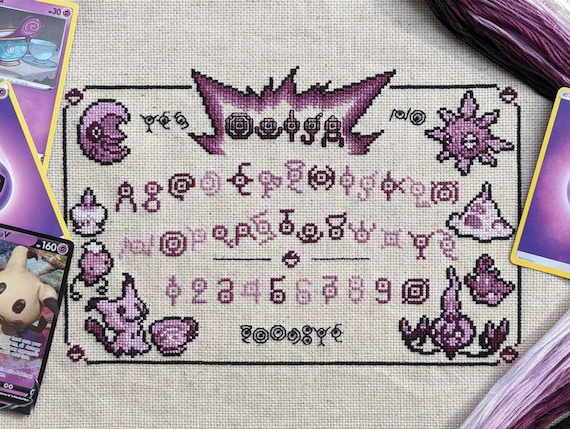 Poke-Ouija Board Cross Stitch Pattern