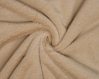 Kunstfell Plüsch Soft beige ab 10cm