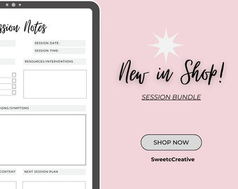 Therapy Session Note Tracker and to Do List - Etsy