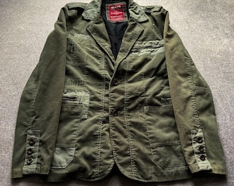 1980-1990s Japanese Yohji Yamamoto Japanese Type Military Napoleon Jacket 90s Y2K