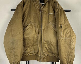 Vintage Streetwear Japanese Style Heavy Military Bomber Jacket 90s y2K