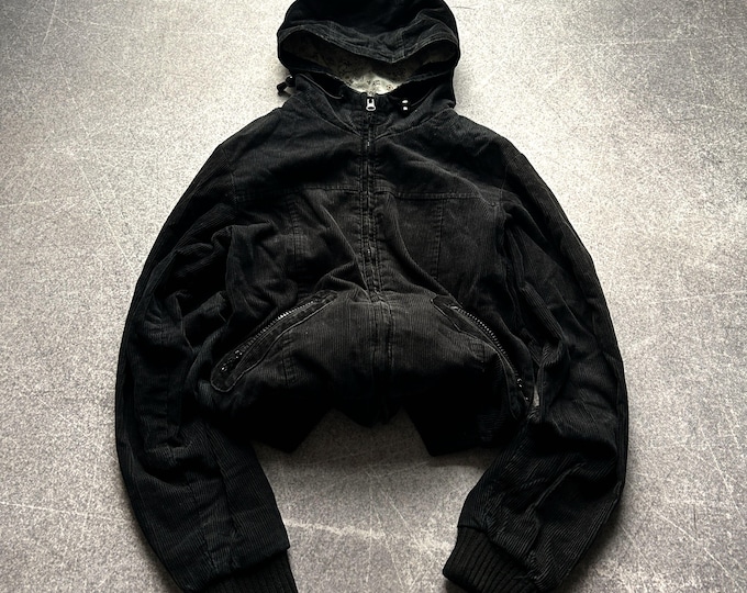 Featured listing image: Vintage Streetwear Hysteric Glamour Style Corduroy Cargo Bomber Jacket 90s Y2k