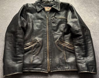 1980-1990s Japanese Yohji Yamamoto Japanese Type Cropped Real Leather Jacket Y2k