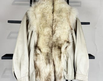 VTG Rare Japanese Yohji Hysteric Glamour Style Real Leather Real Fur Jacket 90s