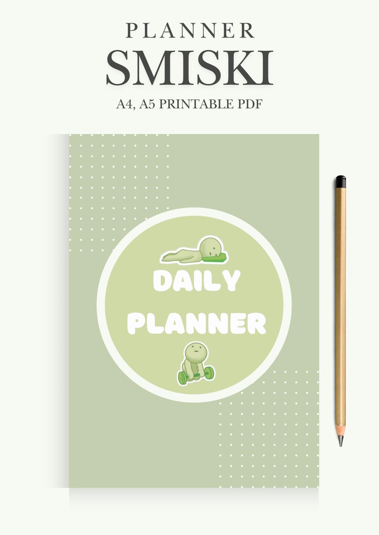 ADHD Planner Printable | Smiski-inspired A4 A5 Daily