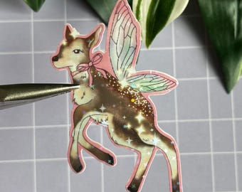 Fairy Deer Vinyl Sticker