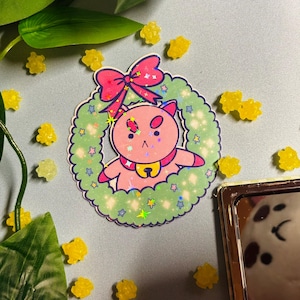 Puppycat Wreath Holiday