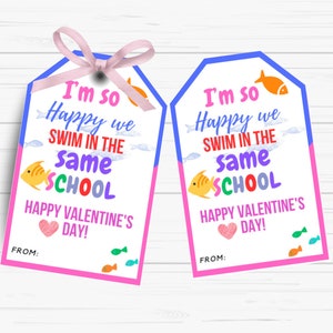 Valentines Day Gift Tags.Teachers, School, Students. Printable PDF. Instant Download. Valentines Day Gift Tag. Happy Valentines Day tag.
