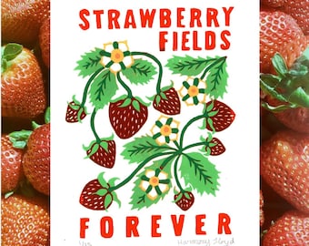 Strawberry Fields Forever- Limited Edition Reduction Print