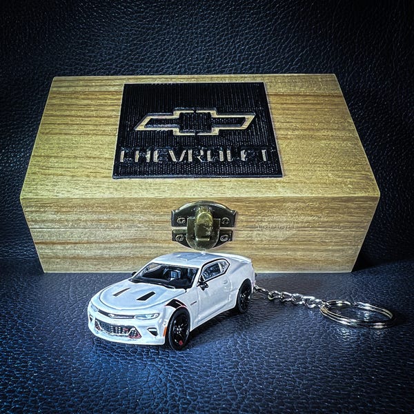 Diecast Chevrolet Camaro SS Keychain, 1/64 Scale
