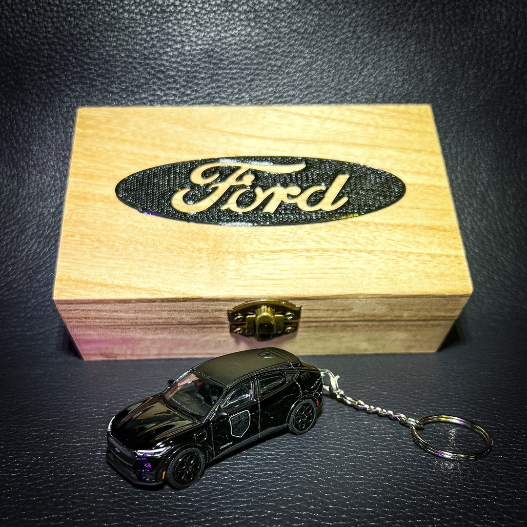 PREMIUM Ford Mustang Mach E Keychain Birthday Anniversary With Gift Box