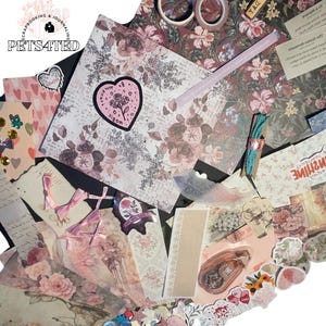 Love and Romance Scrapbook Kit Includes craft papers, stickers & essentials to start your scrapbooking journey. Over 70 items ephemera