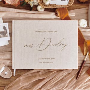 Personalisierte Braut Scrapbook Buch | Briefe zum Brautalbum | Brautparty Geschenk | Hen Party Erinnerungsbuch | Hochzeit-Andenken