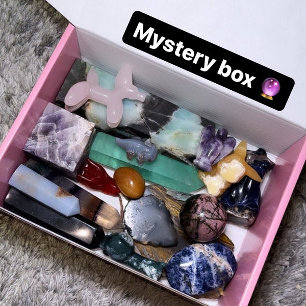 Crystal Mystery Box, Lucky Crystal Scoop, Crystal Confetti, Mystery Crystal Box!