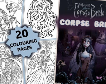 Ghostly Corpse : 20 Halloween Spooky Designs | VALUE PACK | Coloring Pages by Moonlight Prints | Digital Download