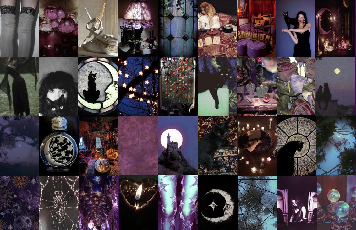 130 PCS Whimsigoth Collage Aesthetic Collage Kit Gloomy Aesthetic 