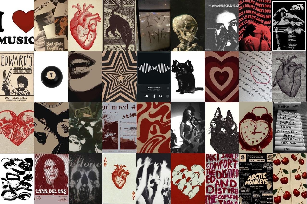 100 PCS Downtown Girl Vintage Aesthetic Photos Collage Kit