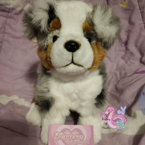 Webkinz-inspirerad signaturplysch av australisk herdehund {Replika}