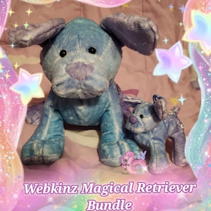 Peluche de Retriever Mágico Clásico Webkinz Hecho a Mano Personalizado Keychain & Regular