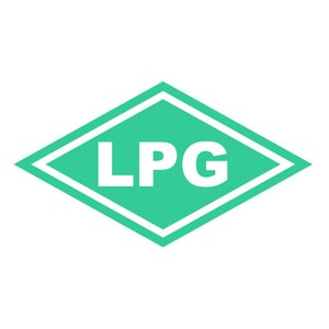 LPG Sticker on Vehicle in Vector AI file zdjęcie 1