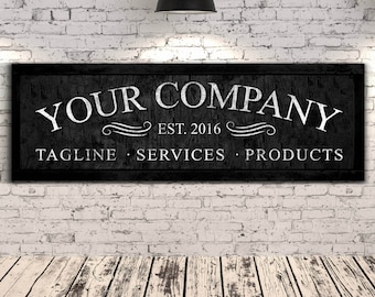 Custom Business Name Sign, Personalized Business Decor, Sign for Your Ofice, Entrereneur Gift, Modern Office Decor, Office Wall Art