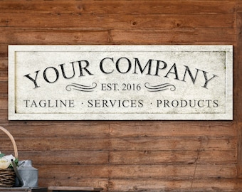 Personalized Business Name Sign, Personalized Business Decor, Welcome Sign, Entrereneur Gift, New Office Gift, Office Wall Art, Canvas Print