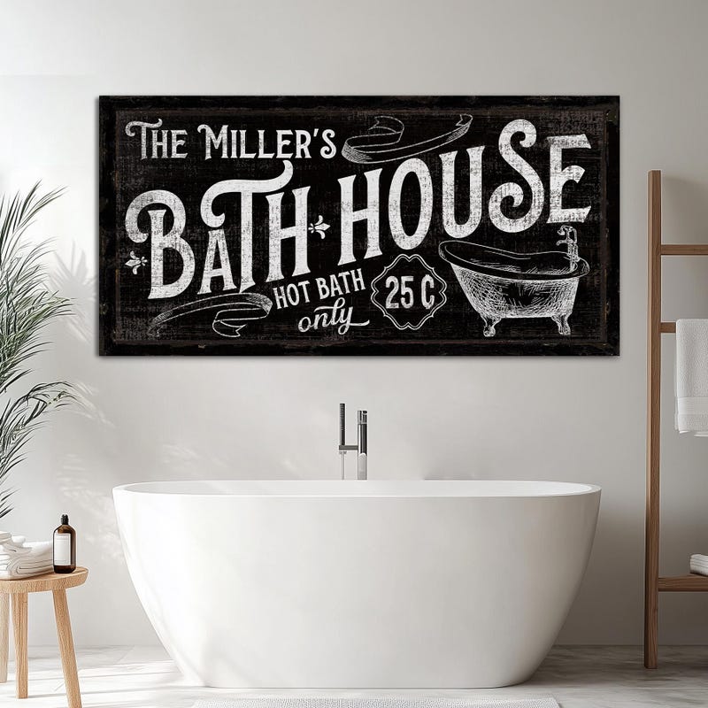 Farmhouse Bathroom Wall Decor - Etsy