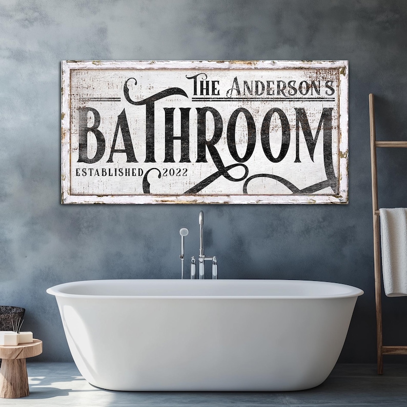 Rustic Signs For Bathroom