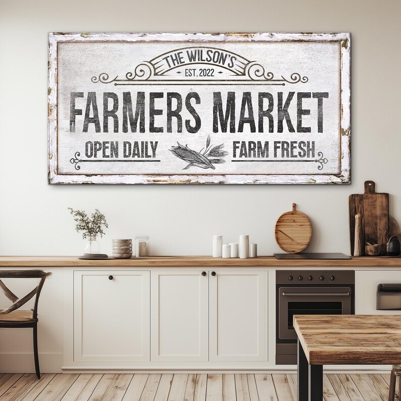 Farmers Market Sign, Decor for Farmers, Sign for Farming, Open Daily ...