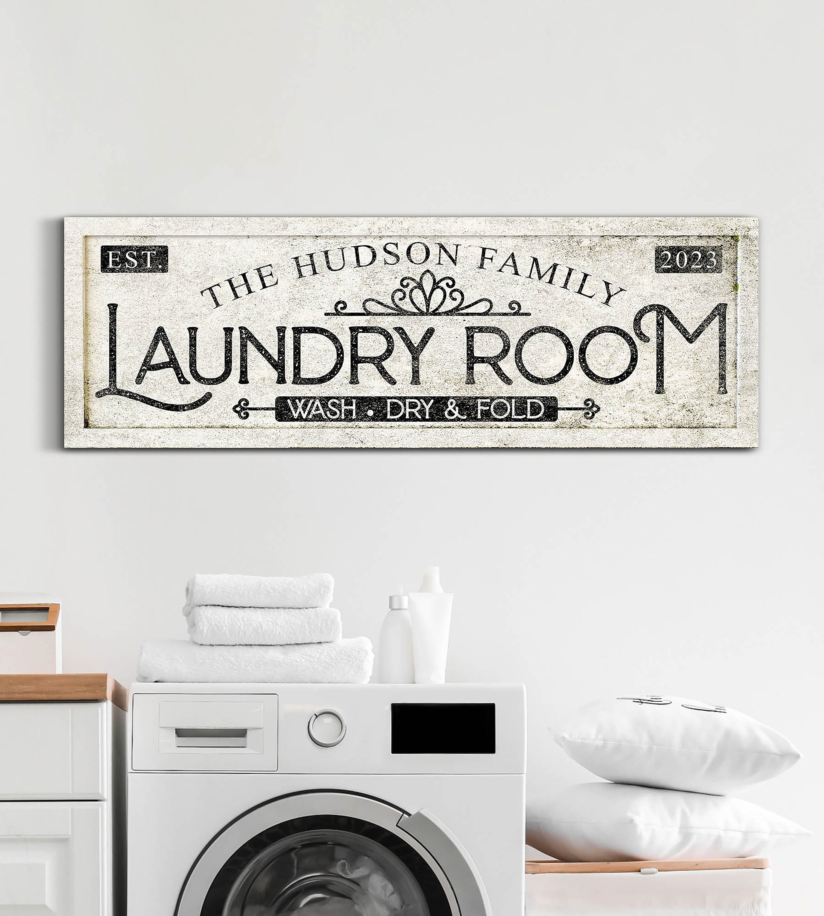 Personalized Laundry Sign, Custom Laundry Room Sign, Personalized ...