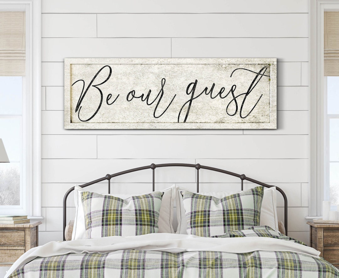 Be Our Guest Sign, Be Our Guest Wall Art, Guest Room Wall Decor, Modern Farmhouse Guest Room ...