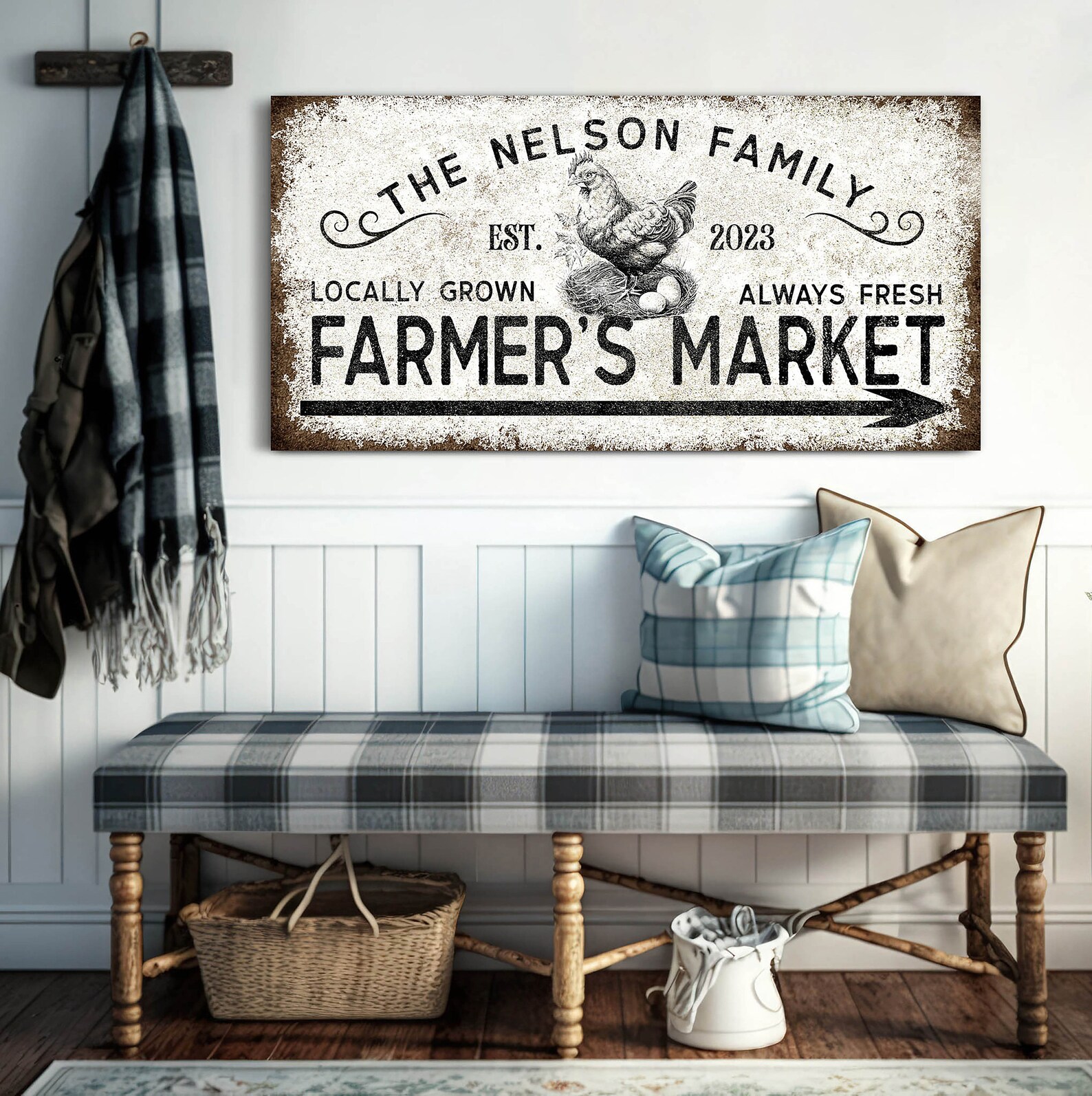 Personalized Farmers Market Sign, Decor for Farm, Vintage General Store ...