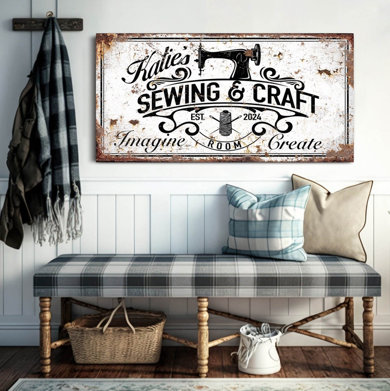 Personalized Sewing and Craft Room Sign Custom Sewing Room Etsy