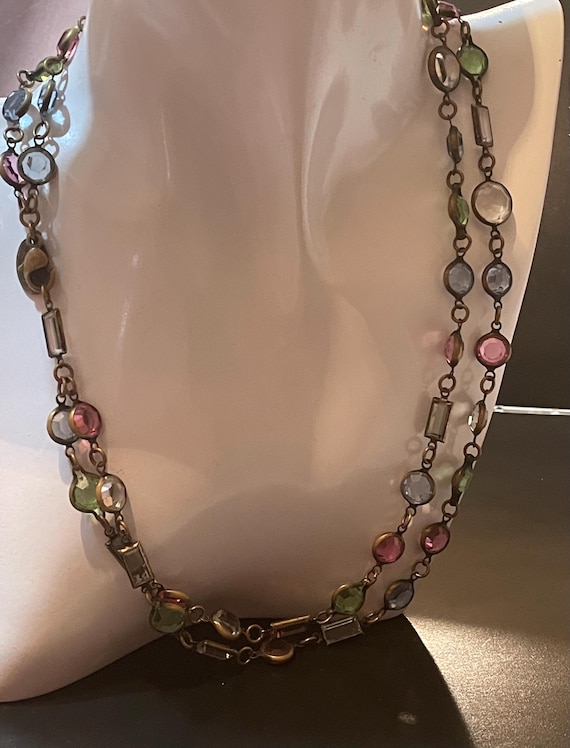 Erickson Beamon Multiple Colors Crystals Beads Do… - image 9