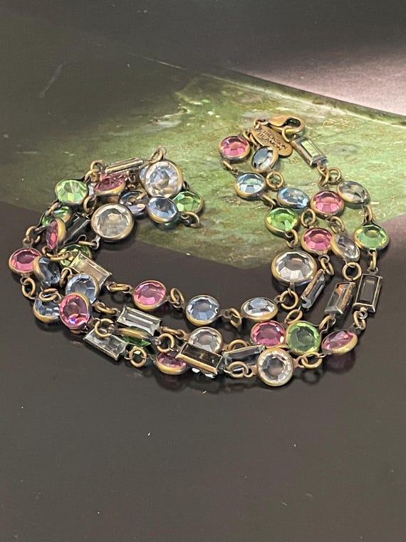 Erickson Beamon Multiple Colors Crystals Beads Do… - image 5