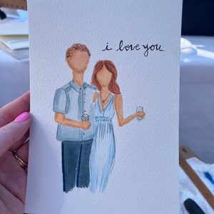 Watercolor Portrait- small painted portrait