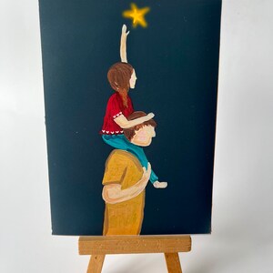 Viser les étoiles - Carte pour la fête des pères