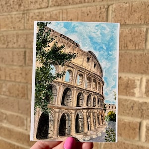 Rome Colosseum Card- Printed Greeting Card
