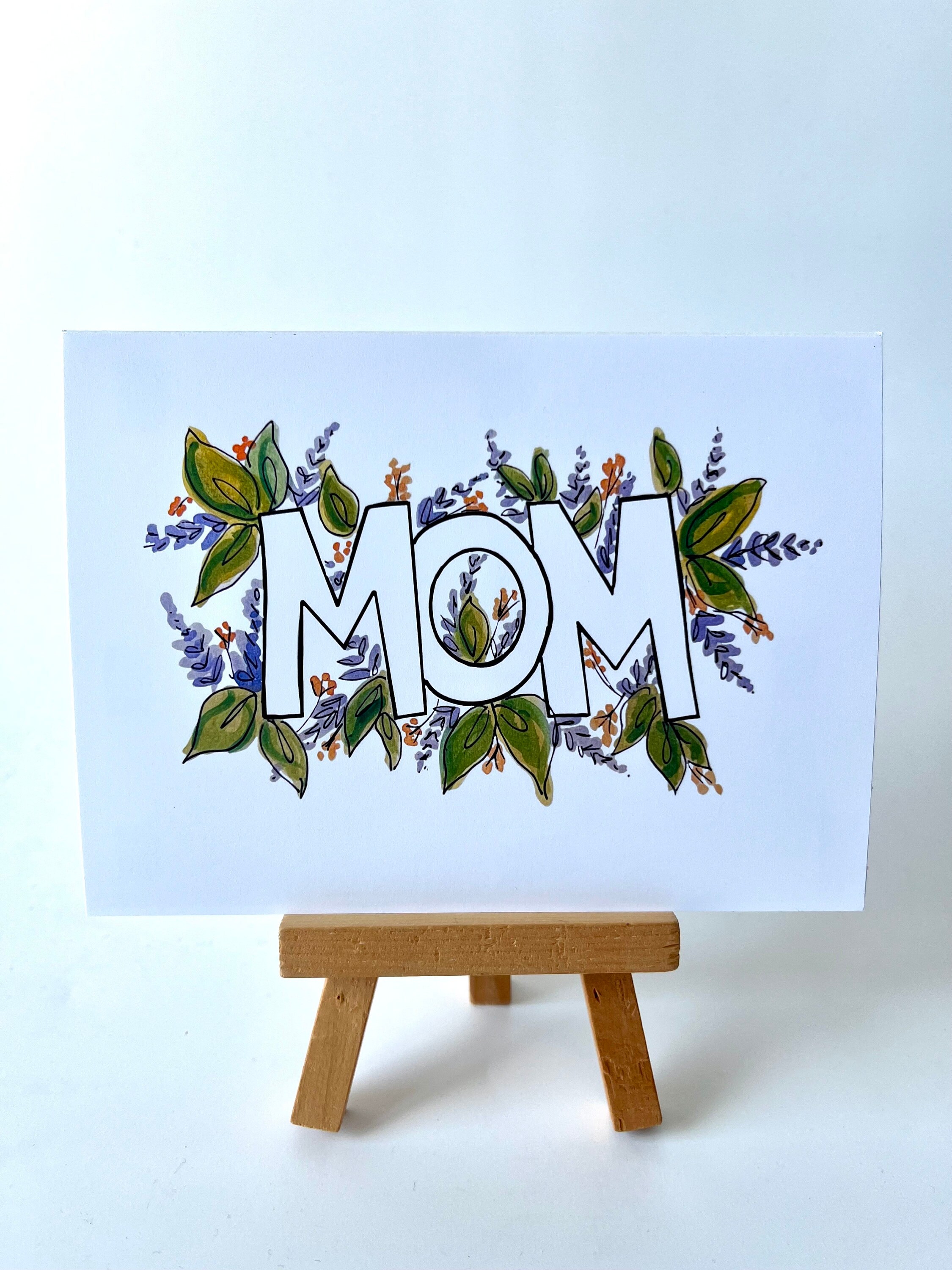 MOM- Mothers Day Card - Etsy