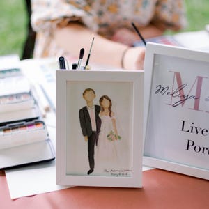 Live Event and Wedding Guest Portraits- Wedding Favors