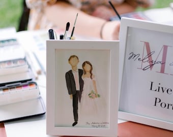 Live Event and Wedding Guest Portraits- Wedding Favors