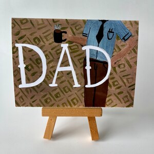 Tarjeta del día del padre del hombre de negocios
