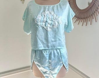 Conjunto de dormir vintage Y2K Gilligan O'Malley Fish